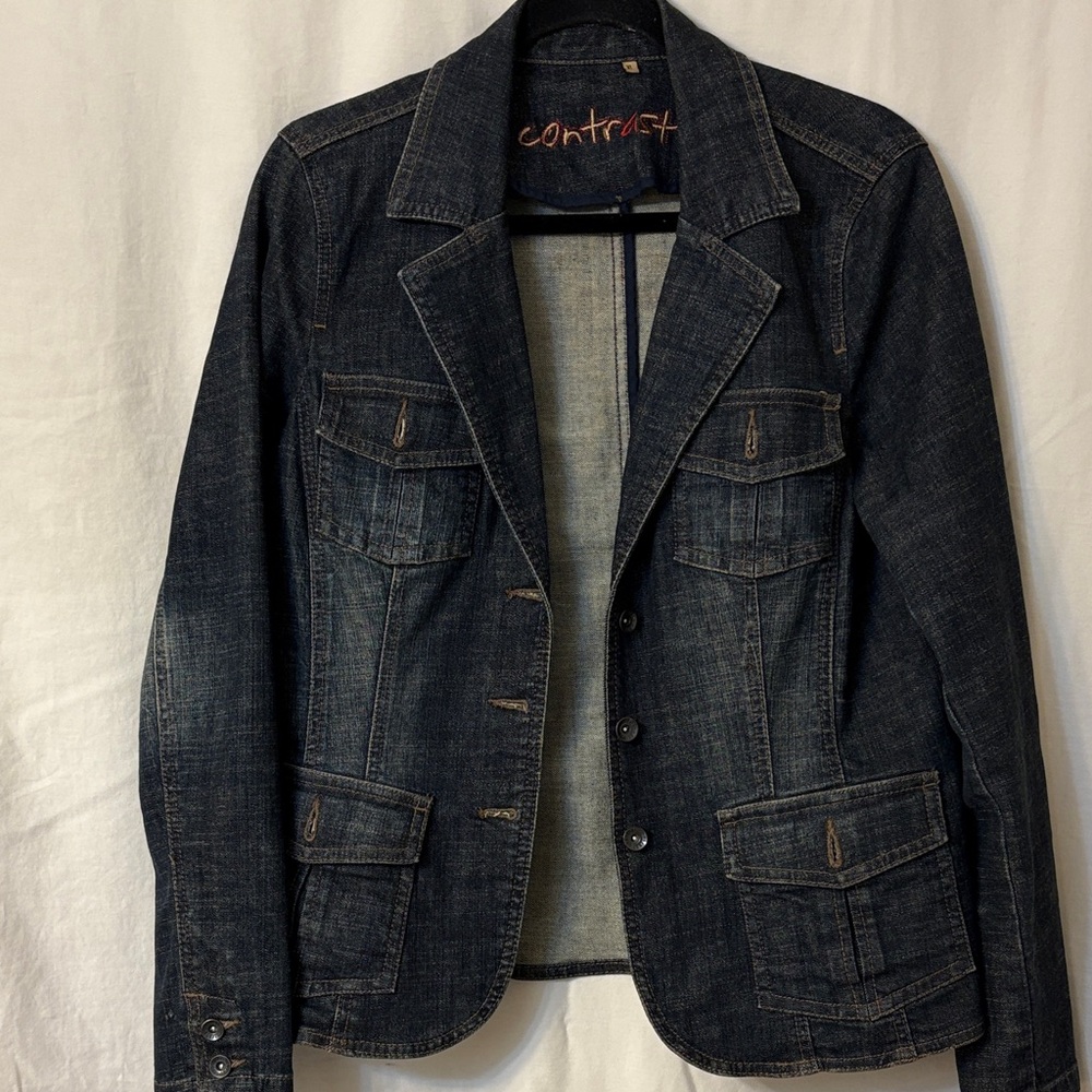 Unsex Dark Blue Jean Jacket